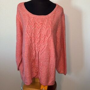 Dress Barn Westport Cable Knit Sweater size 3X NWT